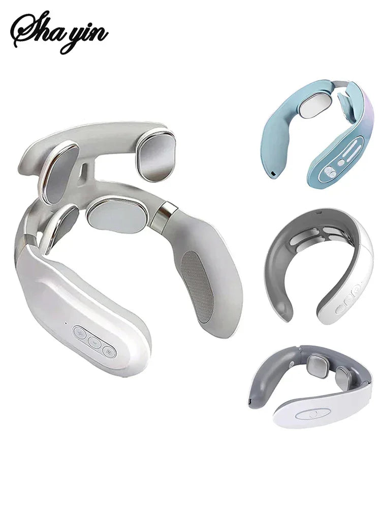 Composite Material Four-Head Neck Heating Vibration Massager - Omega Lifestyles