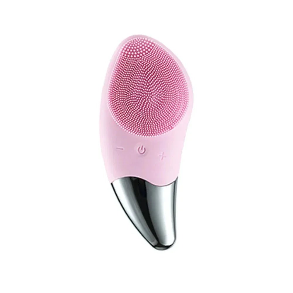 Silicone Mini Electric Facial Cleanser Waterproof Rechargeable - Omega Lifestyles