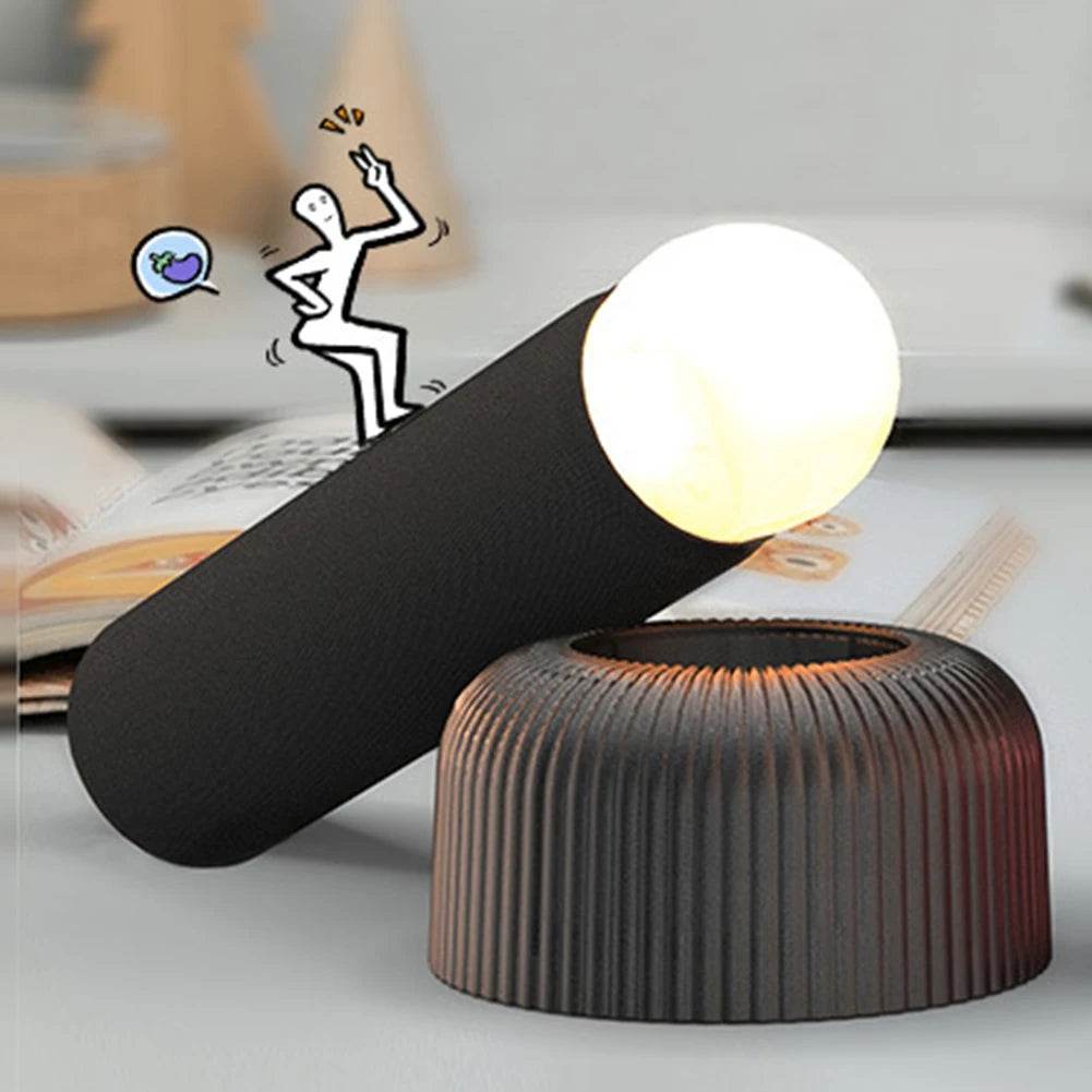 Funny Round Rechargeable LED Hand-Pull Night Light