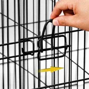 42-Inch Folding Heavy Duty Metal Wire Dog Crate - Sleep Galleria