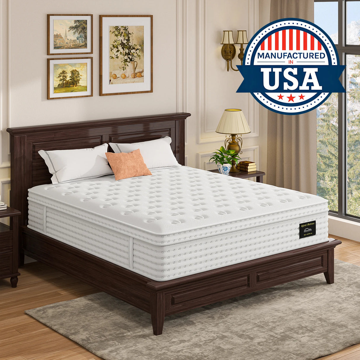 Medium 14-Inch Hybrid Gel Memory Foam Pocket Spring Mattress