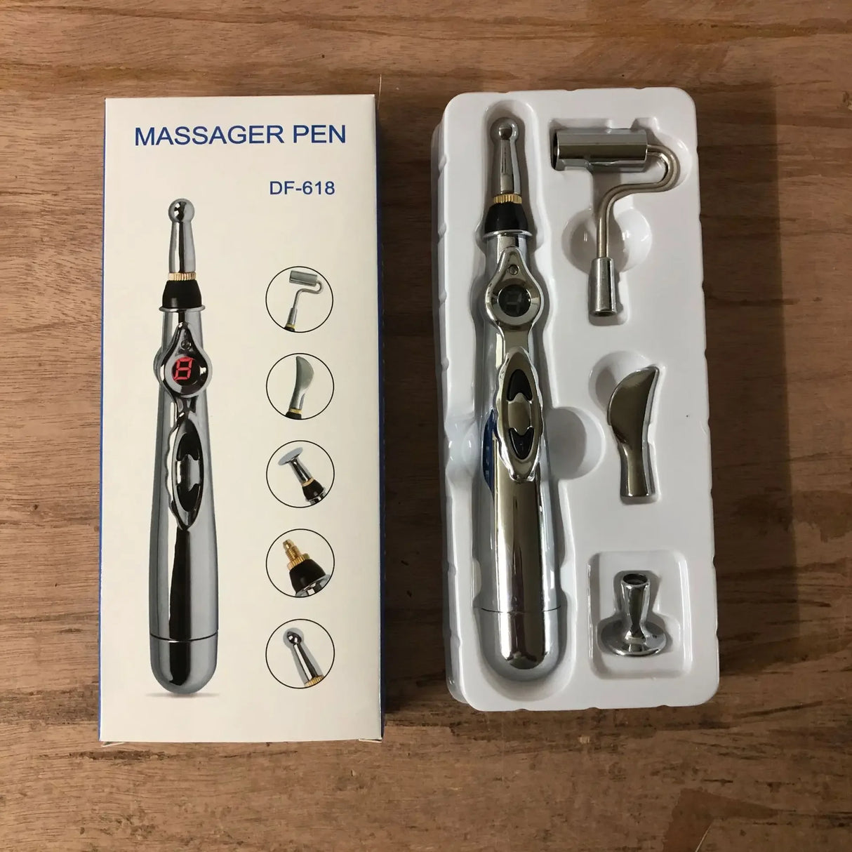 5-Head Electric Acupuncture Point Massage Pen Pain Relief - Omega Lifestyles