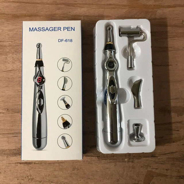 5-Head Electric Acupuncture Point Massage Pen Pain Relief - Omega Lifestyles