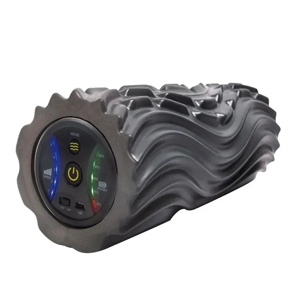 Electric Rechargeable Vibrating Foam Roller Deep Tissue Massager - Omega Lifestyles