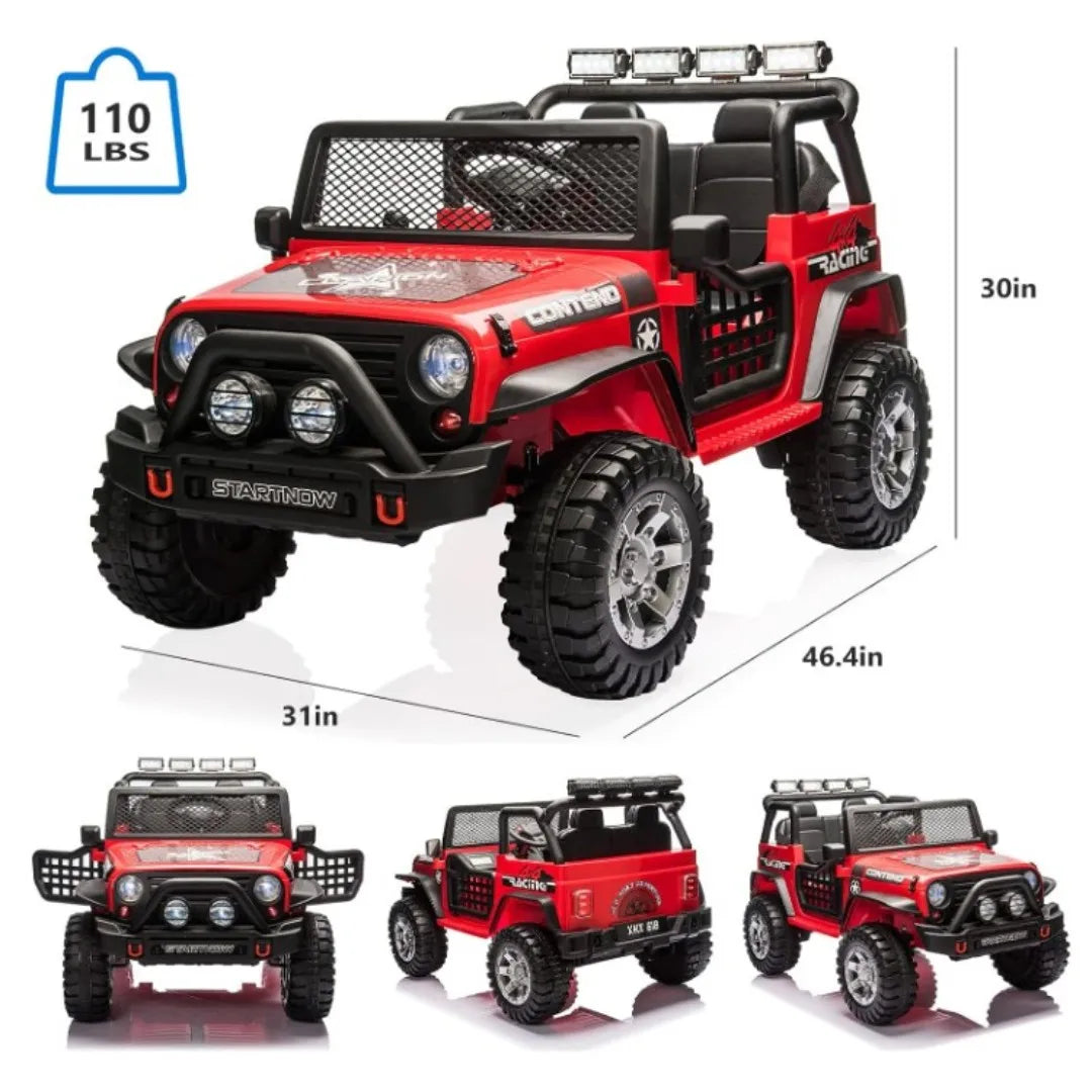 12V Electric 2-Seater Kids Ride On Truck Car With Remote