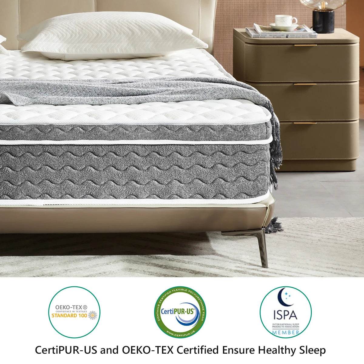 Medium Hybrid Gel Foam Pocket Spring Mattress - Sleep Galleria