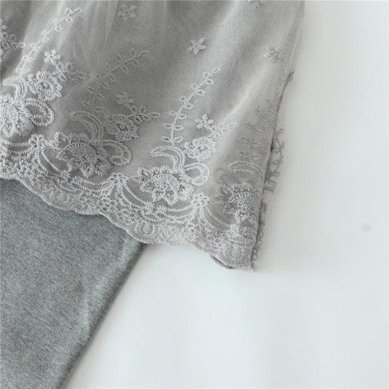 Girls Cotton Lace Skirt-Pants Leggings Winter Tights - Omega Lifestyles