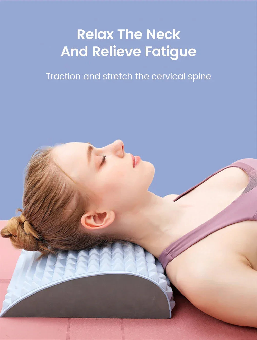 Firm EVA Foam Back Stretcher Pillow For Pain Relief - Omega Lifestyles