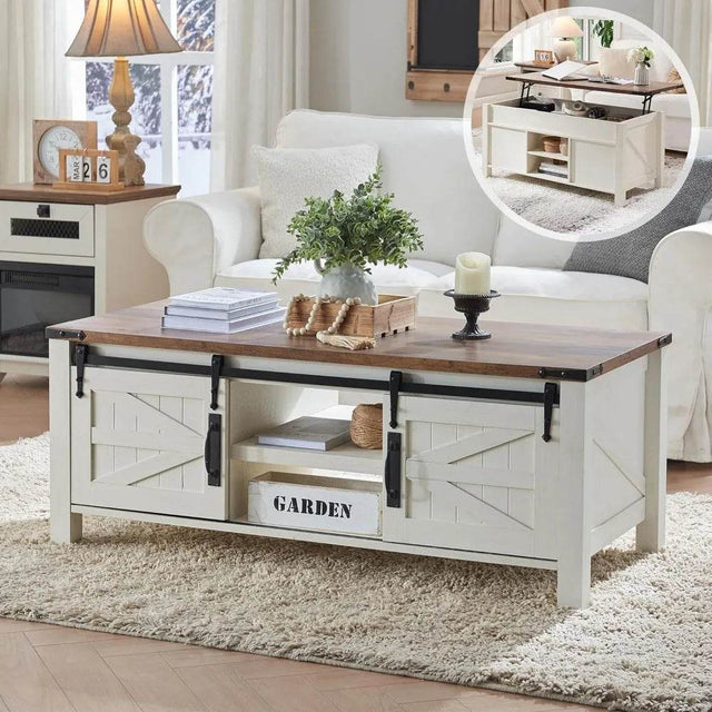 Farmhouse Lift-Top Coffee Table - Omega Lifestyles