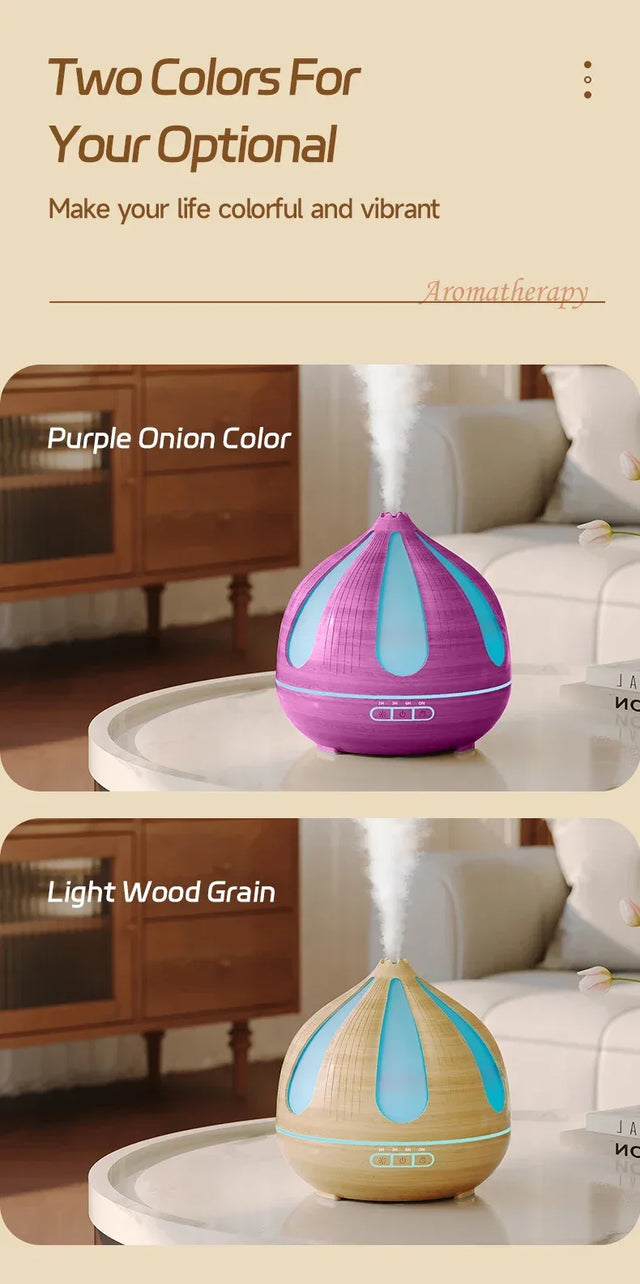 Ultrasonic Remote Control Oil Diffuser With LED Nightlight - Omega Lifestyles
