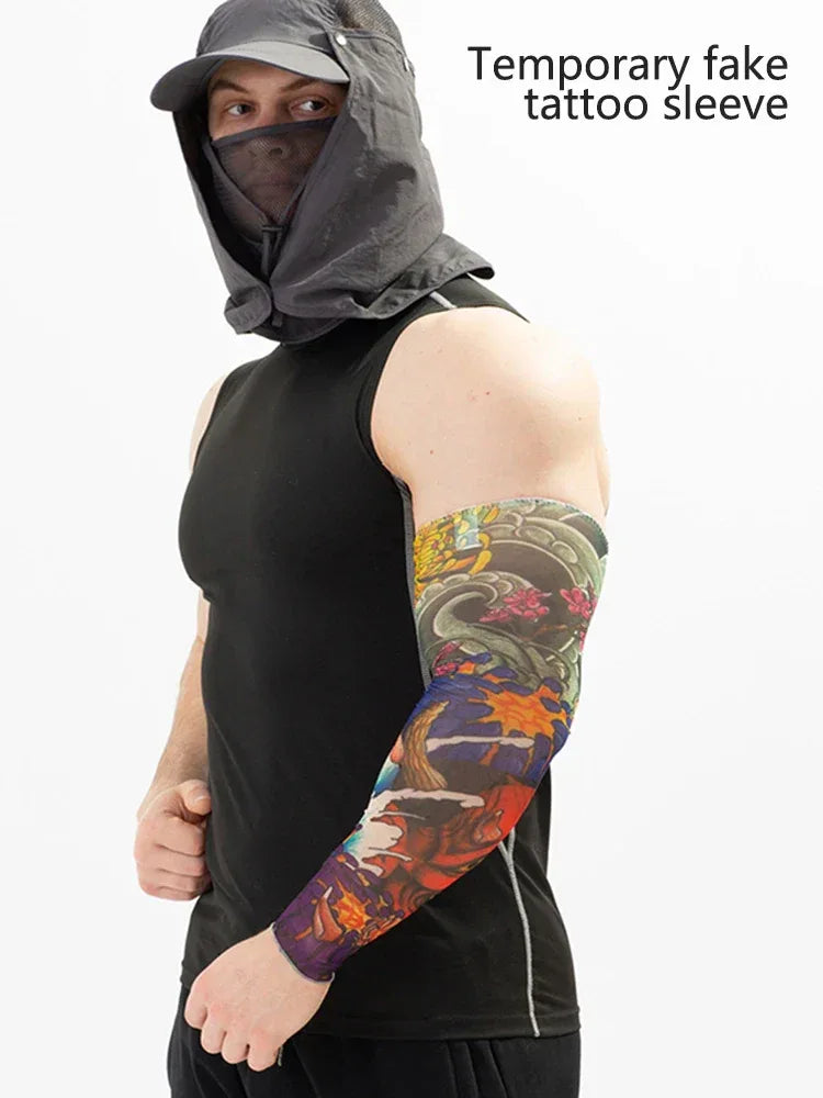 Floral Temporary Tattoo Sleeve With Sun Protection - Omega Lifestyles