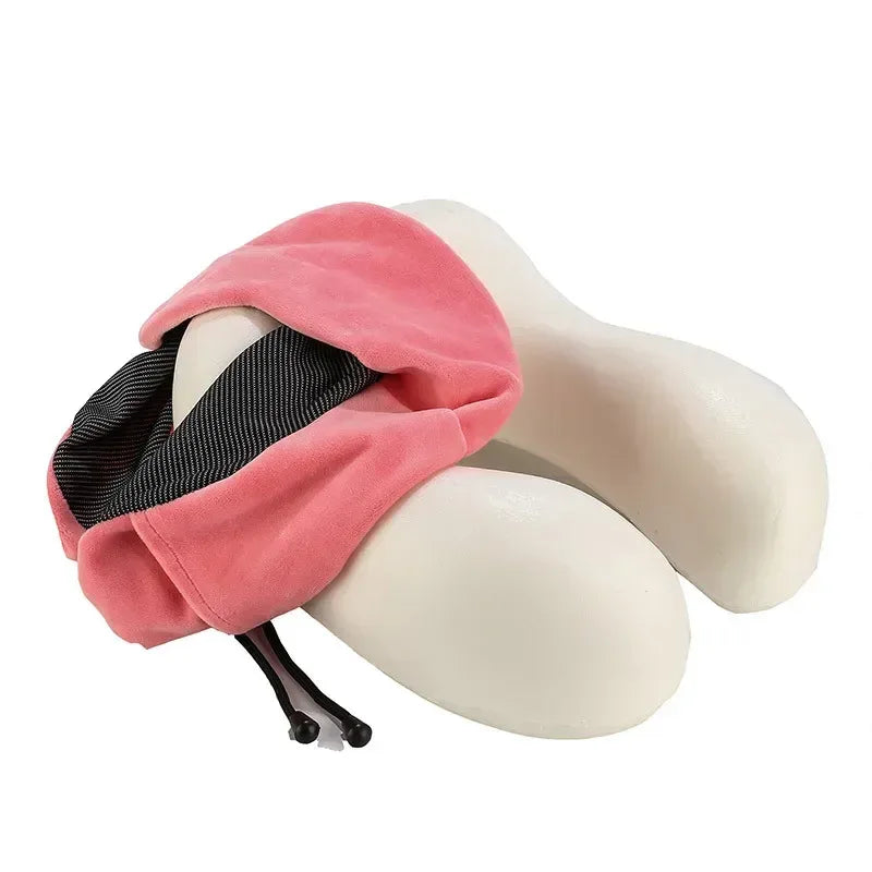 U-Shaped Memory Foam Travel Neck Pillow Cervical Support - Omega Lifestyles