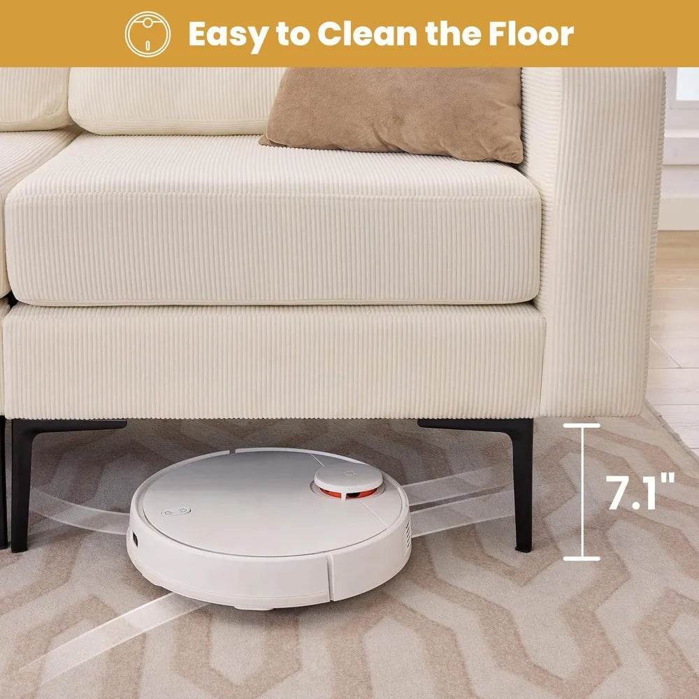 Modern Modular Corduroy Sectional Sofa With Convertible Chaise - Omega Lifestyles