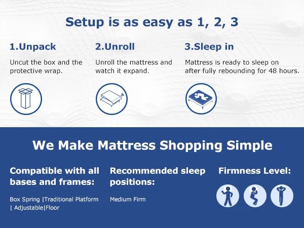 Medium 12-Inch Hybrid Memory Foam Pocket Spring Mattress