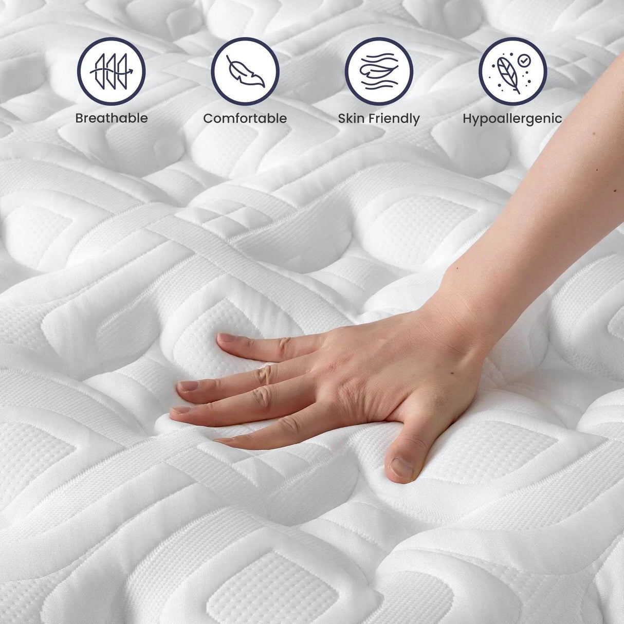 Medium Cooling Hybrid Memory Foam Mattress - Sleep Galleria