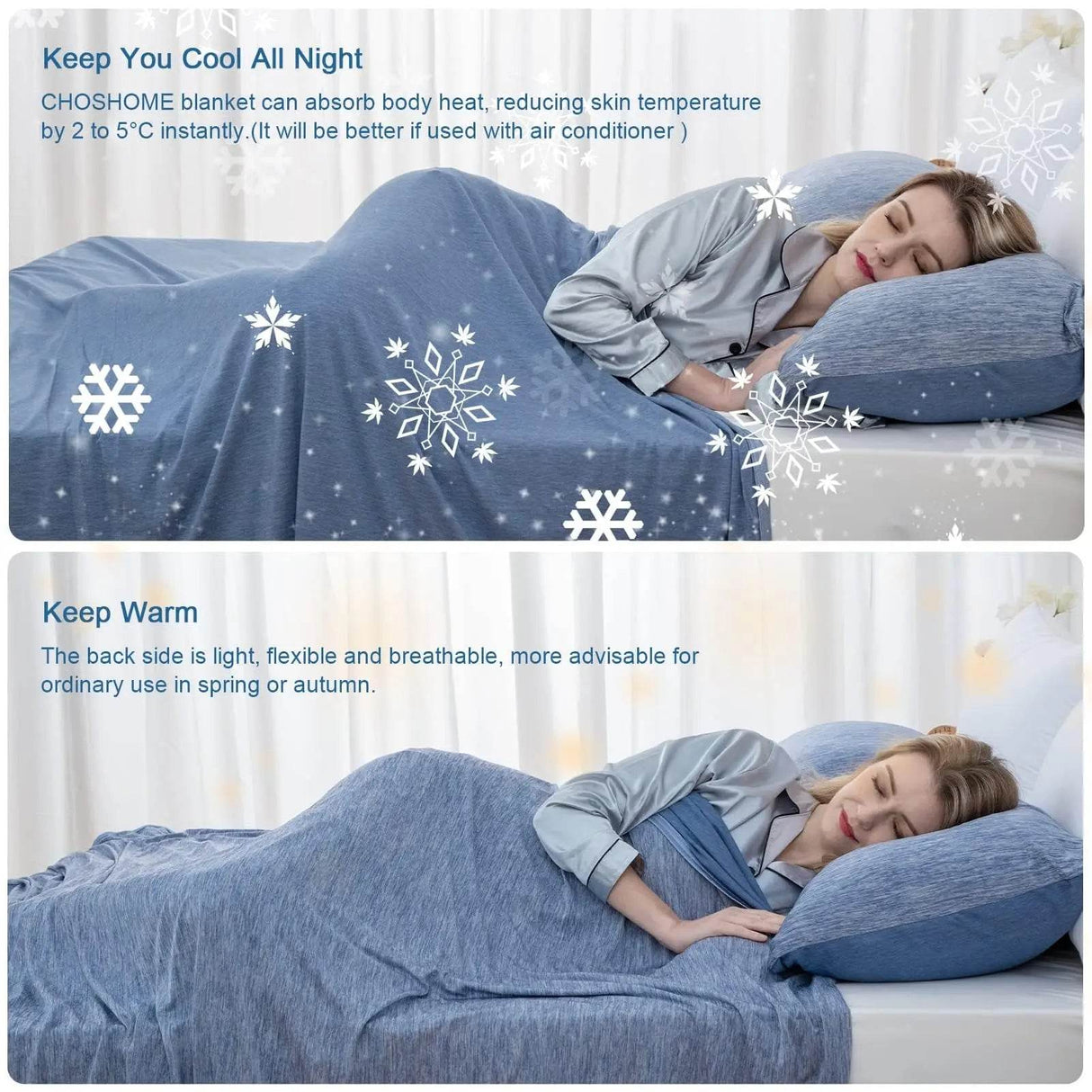 Arc-Chill Cooling Organic Cotton Blanket - Sleep Galleria