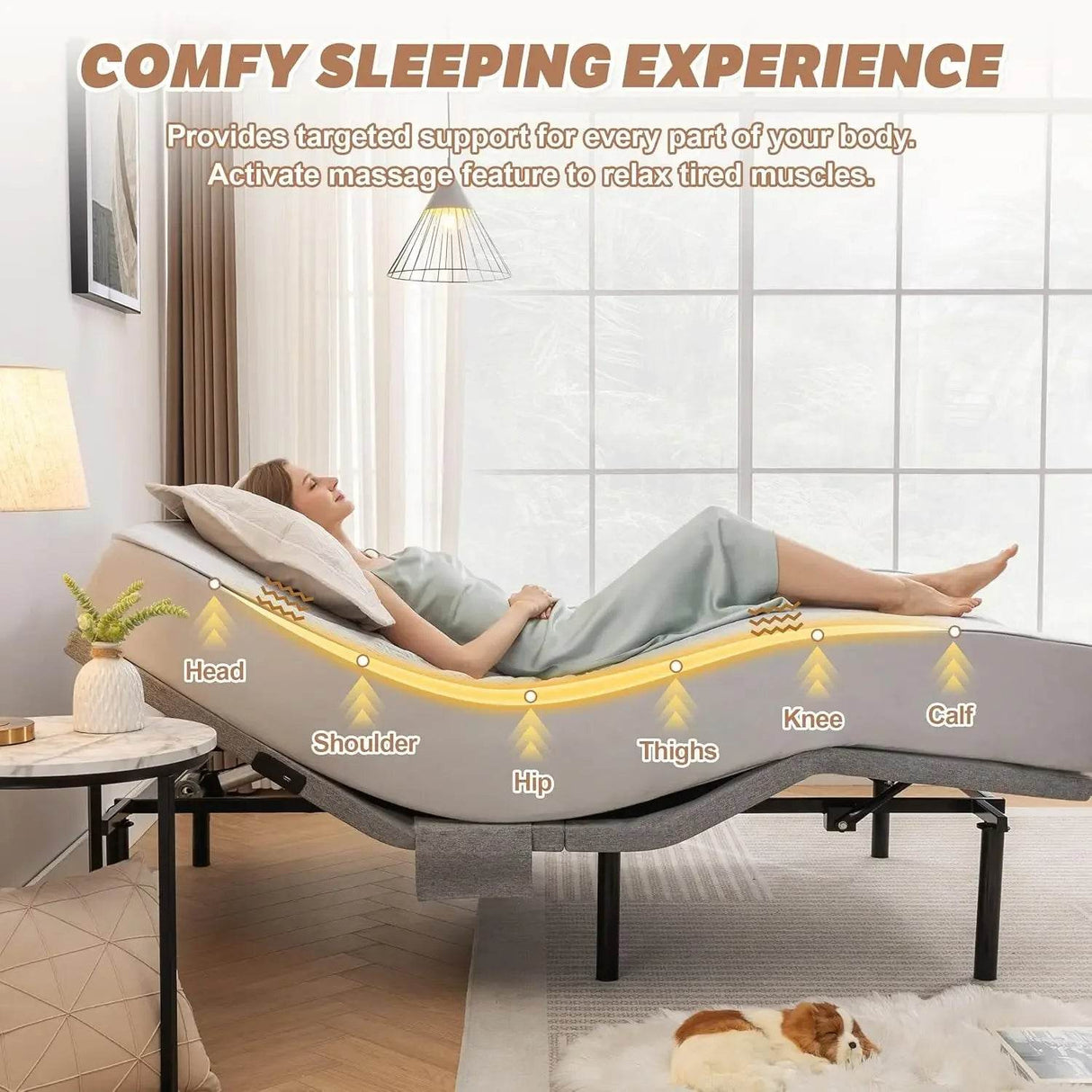 Adjustable Massage Electric Bed Frame With Zero Gravity - Omega Lifestyles