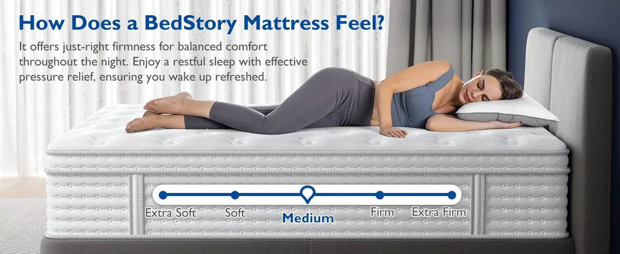 Medium Hybrid Gel Memory Foam Pocket Spring Mattress - Sleep Galleria