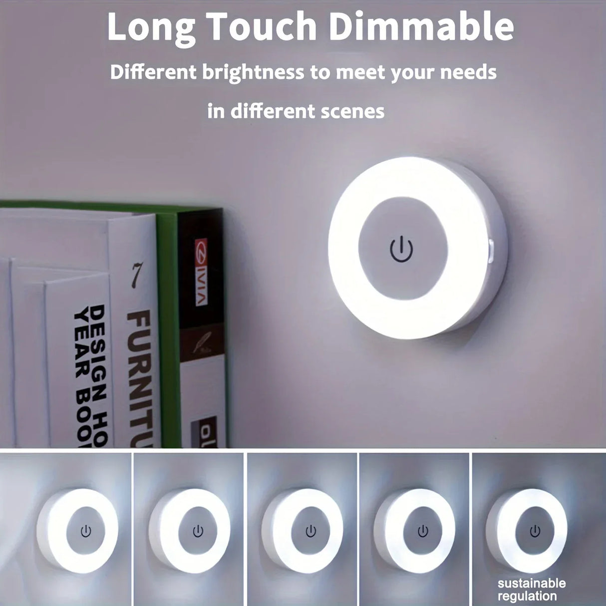 Rechargeable Touch-Sensitive LED Night Light - Omega Lifestyles