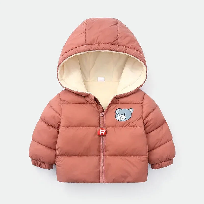 Heavyweight Winter Kids Cartoon Hooded Fleece Jacket - Omega Lifestyles
