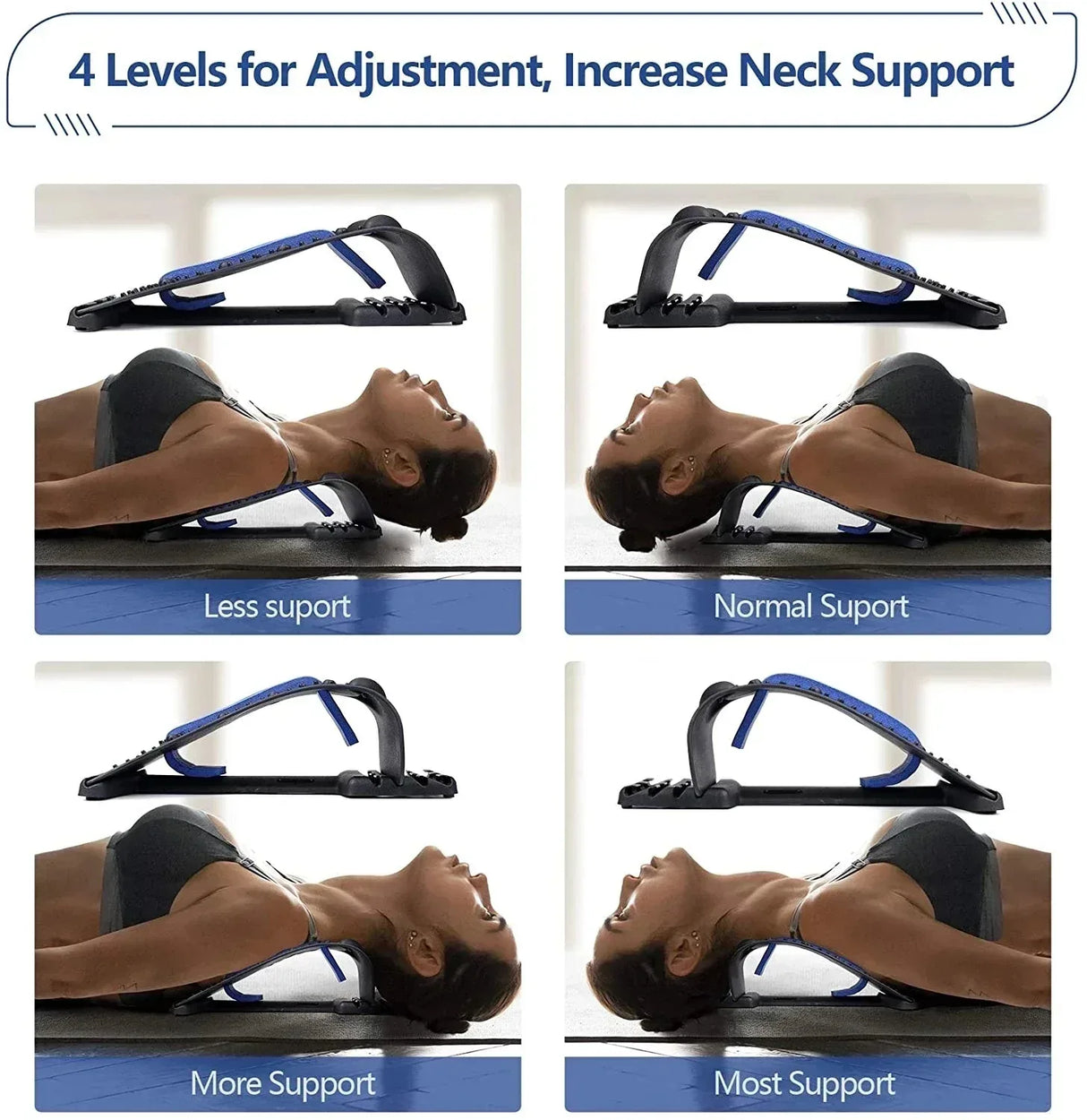 Adjustable Magnetic Neck Lumbar Spine Stretcher and Massager - Omega Lifestyles