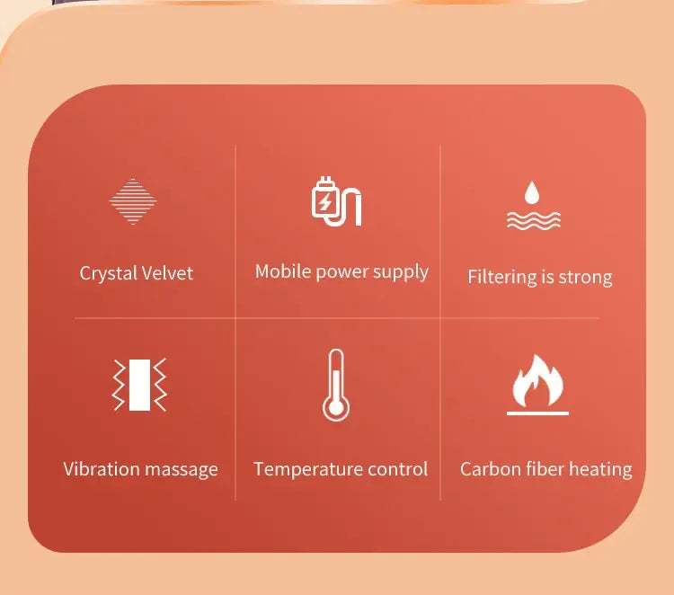 USB Electric Heating Neck Shoulder Massager Thermal Compress Wrap - Omega Lifestyles