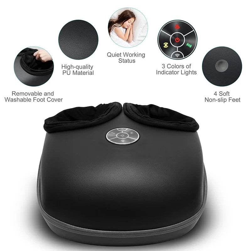 Smart Bluetooth Foot Massager with Heating and Air Compression - Sleep Galleria