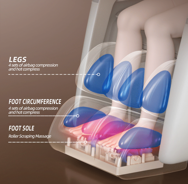 2 Year Warranty 4D SL Airbag Zero Gravity full body Massage Chair Home 3D Office Foot Roller Shiatsu Office Chair Massage Sofa - Sleep Galleria