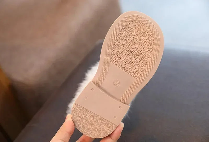 Waterproof Children Winter Ankle Fur Boots with Soft Sole - Omega Lifestyles
