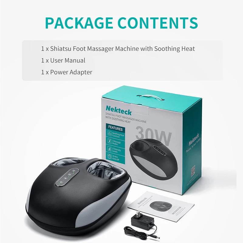 Shiatsu Foot Massager Machine with Heat Air Compression - Omega Lifestyles