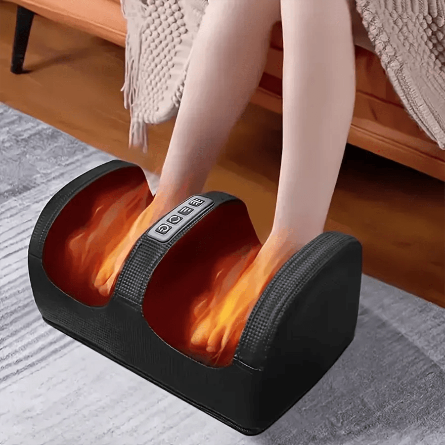 Electric Heated Foot And Leg Kneading Massage Device - Omega Lifestyles