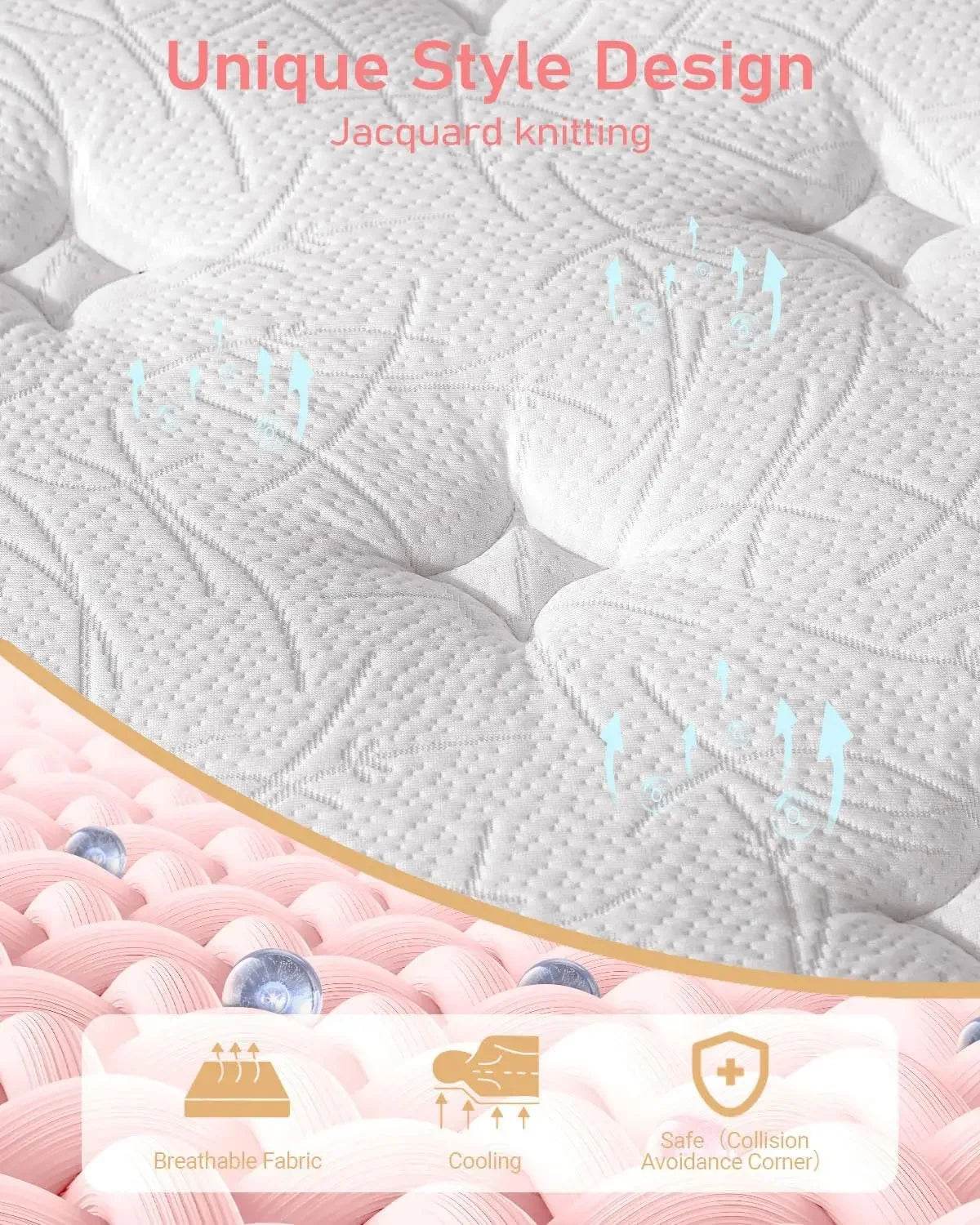 Medium Hybrid Gel-Infused Memory Foam Mattress - Sleep Galleria