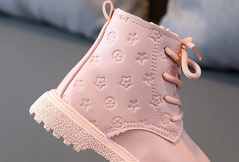 Kids Waterproof Wool Lined Height Increasing Ankle Boots