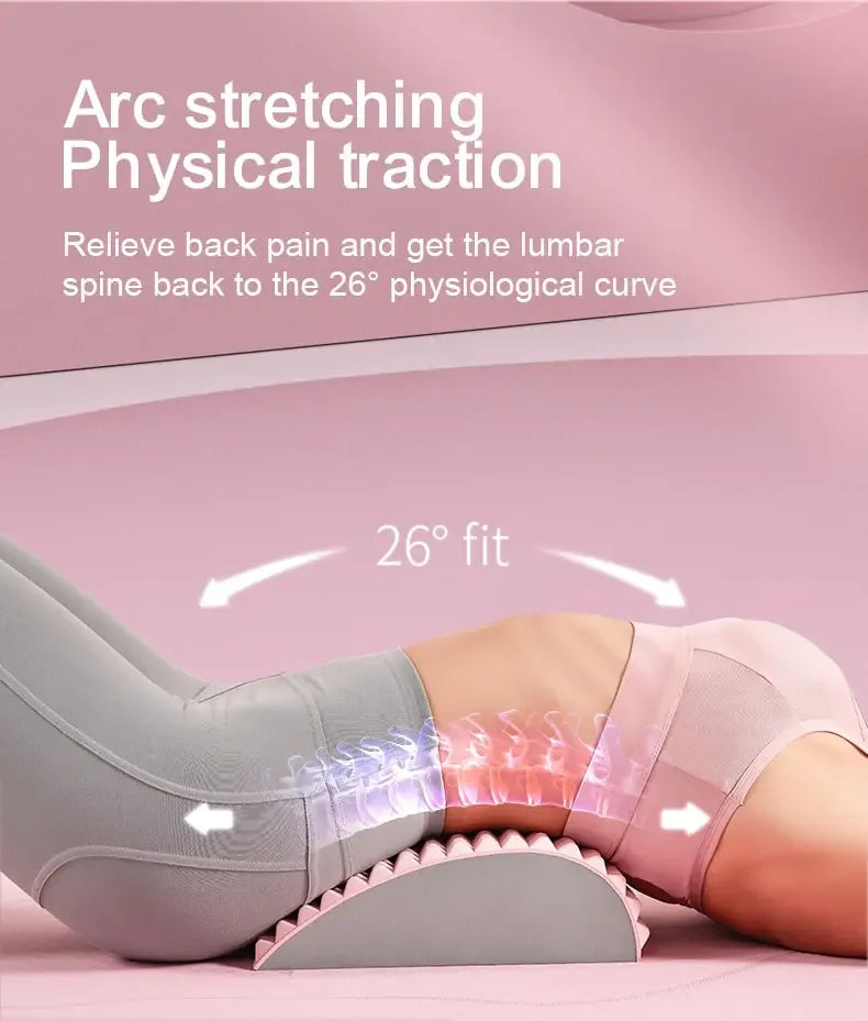 Ergonomic Back Stretcher Lumbar Neck Pain Relief Massager - Omega Lifestyles