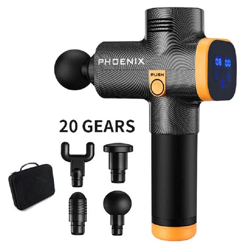 Portable Deep Tissue Massage Gun With 6 Attachments - Sleep Galleria