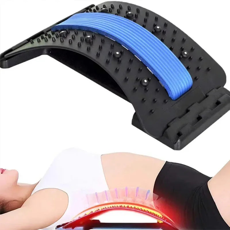 Magnetic Therapy Adjustable Back Stretcher Lumbar Massager - Omega Lifestyles
