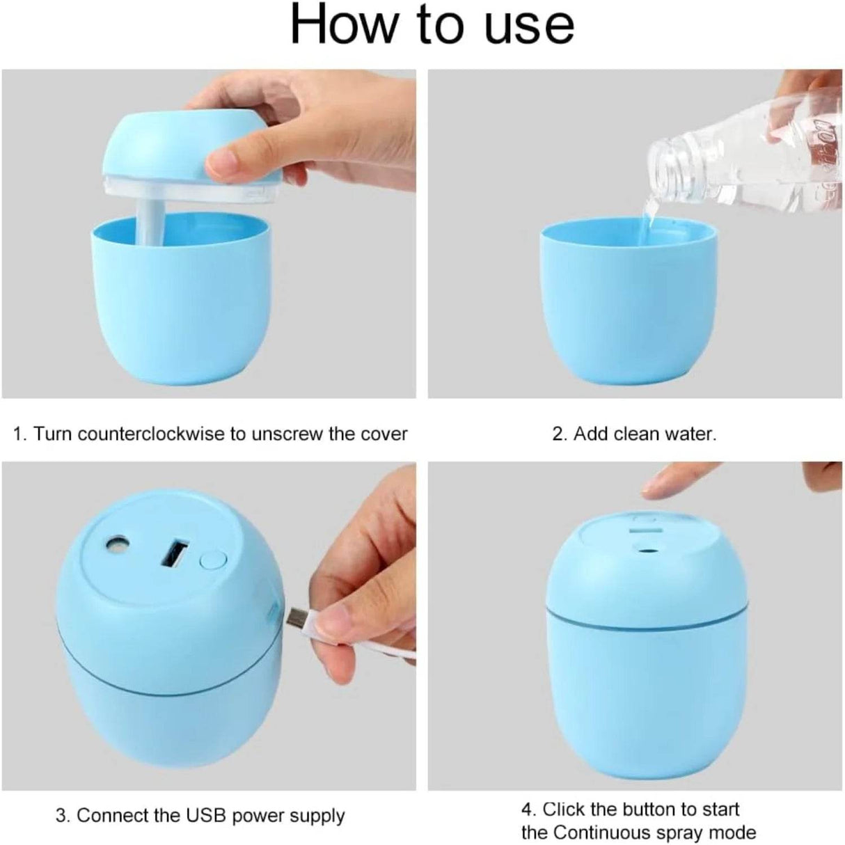 USB Mini Car Humidifier and Diffuser - Omega Lifestyles