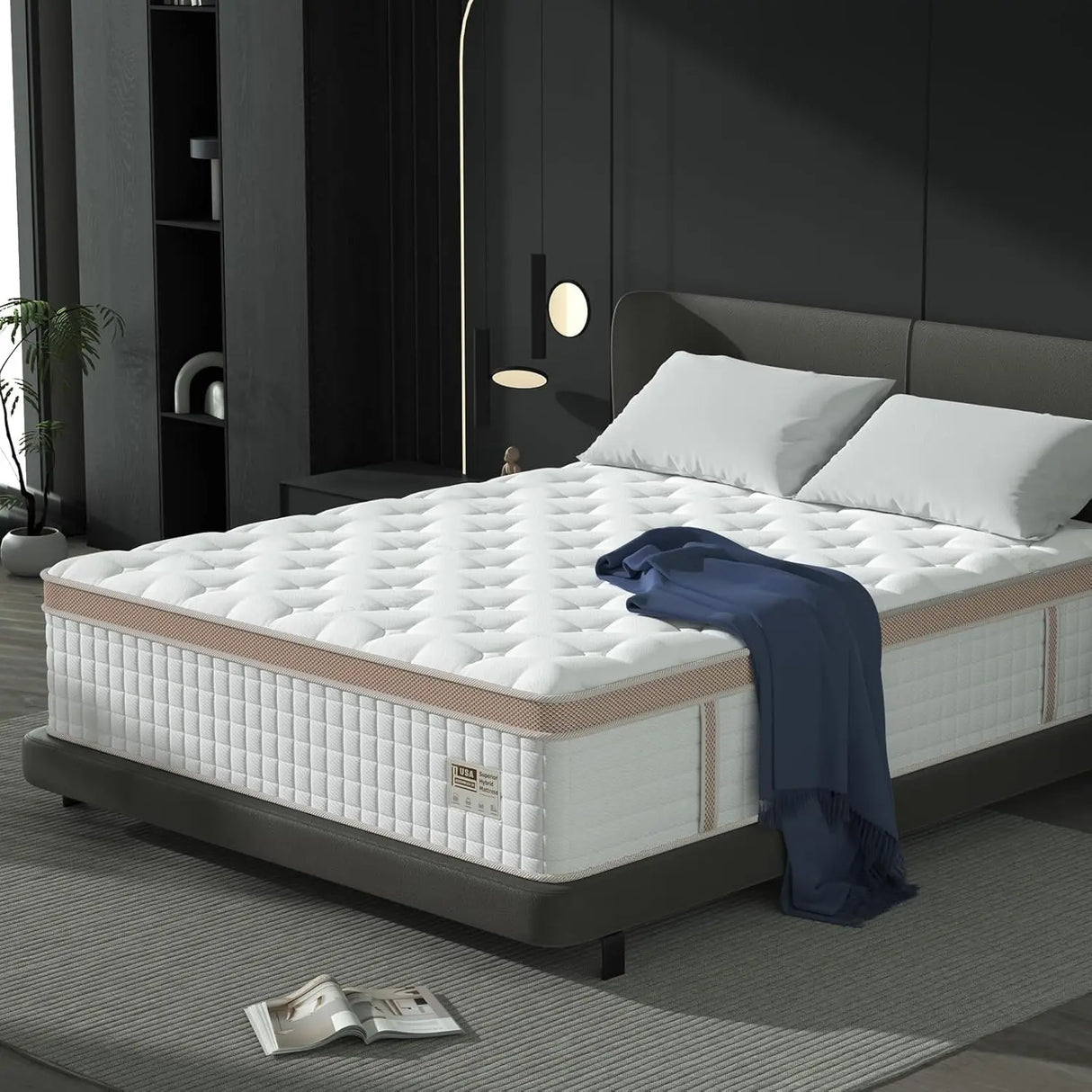 Medium 14-Inch Gel Memory Foam Pocket Spring Hybrid Mattress