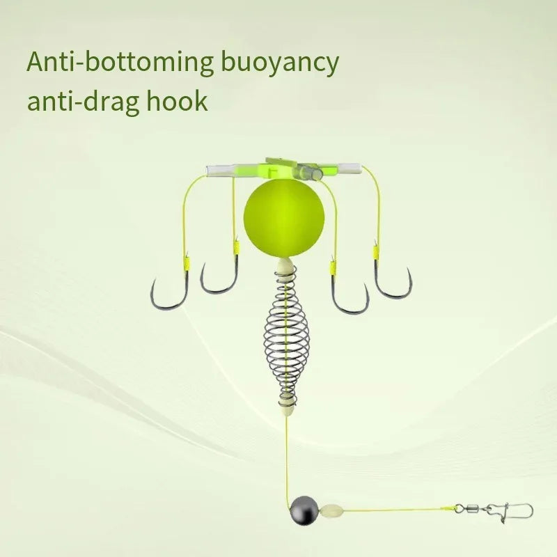 Set of 2 High Carbon Steel Explosion Hook Fishing Bait Cages - Omega Lifestyles