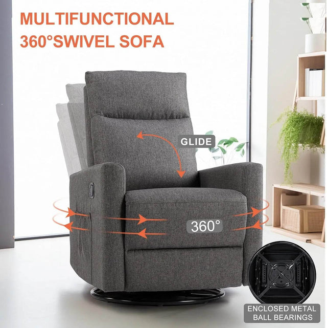 360 Swivel High Back Recliner Chair - Omega Lifestyles