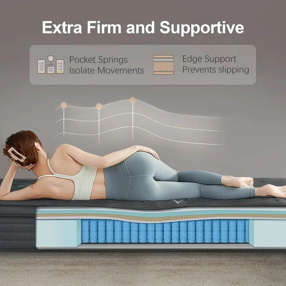 Extra Firm Memory Foam Hybrid Mattress - Sleep Galleria