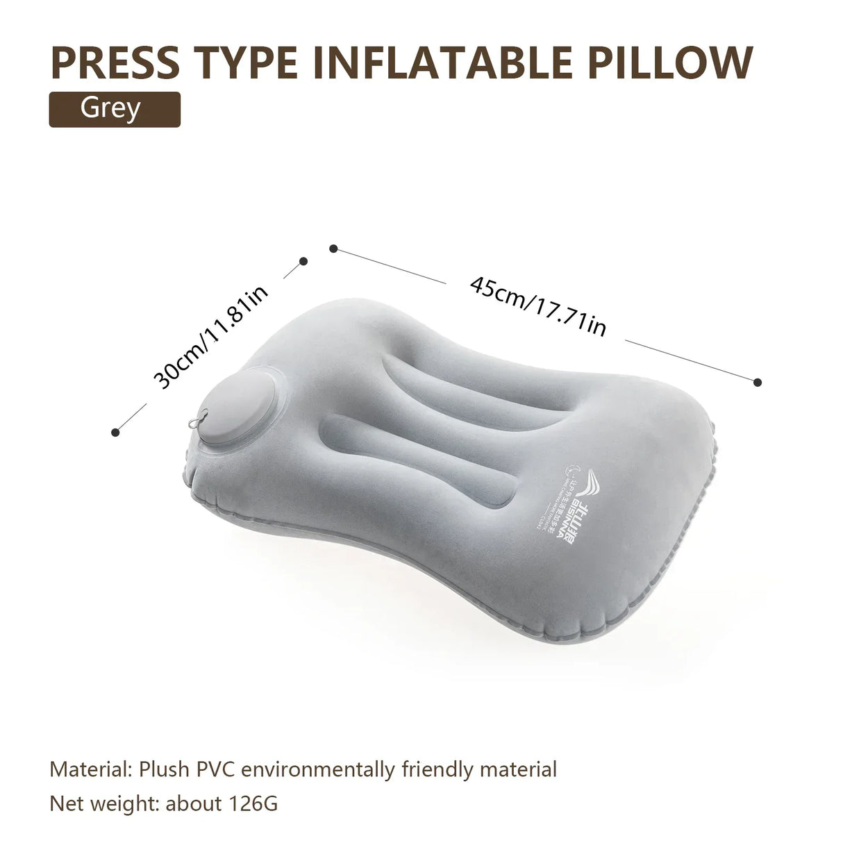 Inflatable Portable Camping Pillow With Built-In Pump - Omega Lifestyles