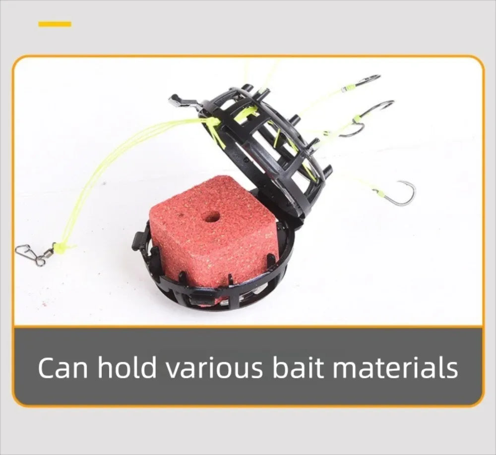 Explosion Bait Cage Rig With Six Rust-Resistant Hooks - Omega Lifestyles