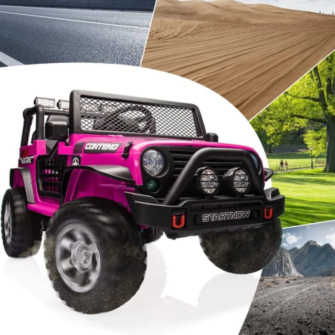 12V Electric 2-Seater Kids Ride On Truck Car With Remote