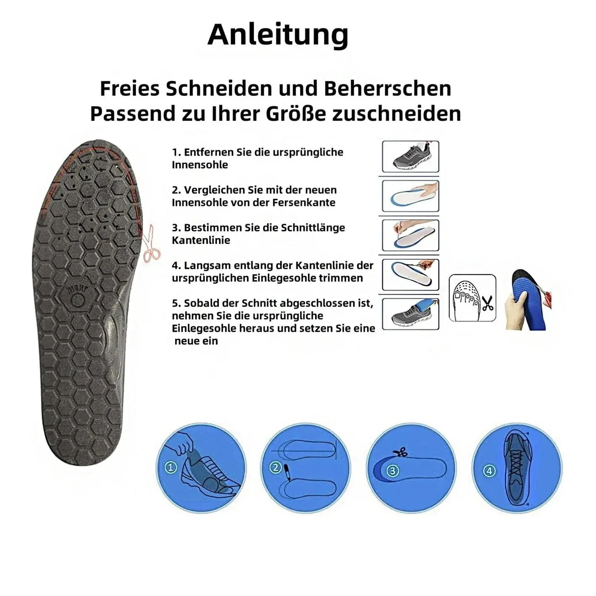 Pair Of Magnetic Therapy Acupressure Massage Insoles - Omega Lifestyles