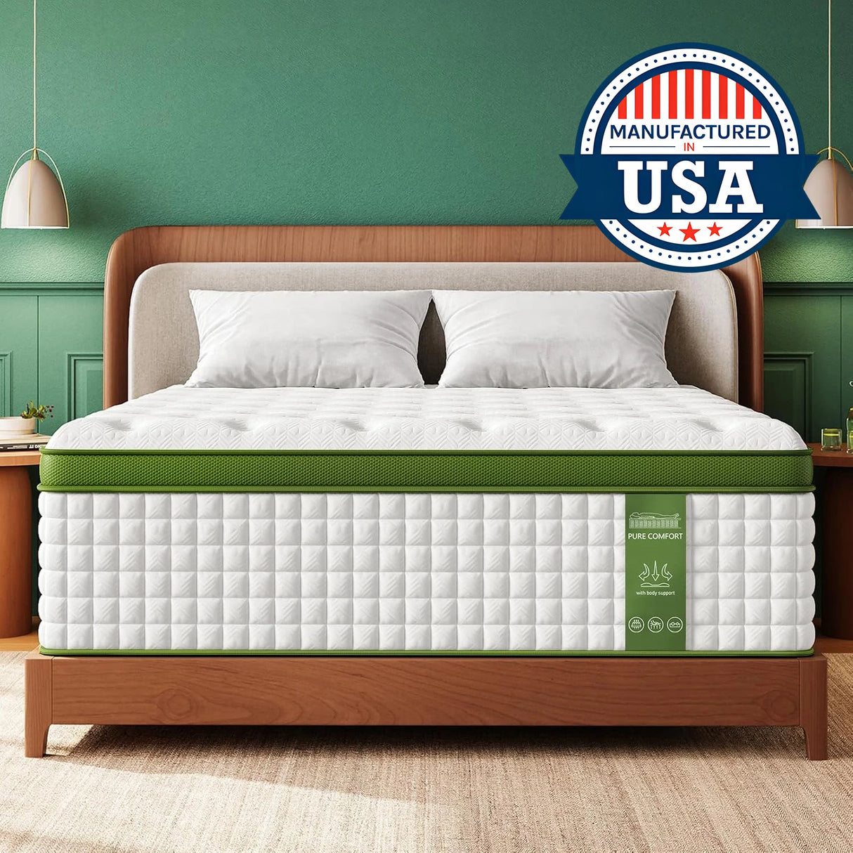 Soft 12-Inch Hybrid Gel Memory Foam Pocket Spring Mattress