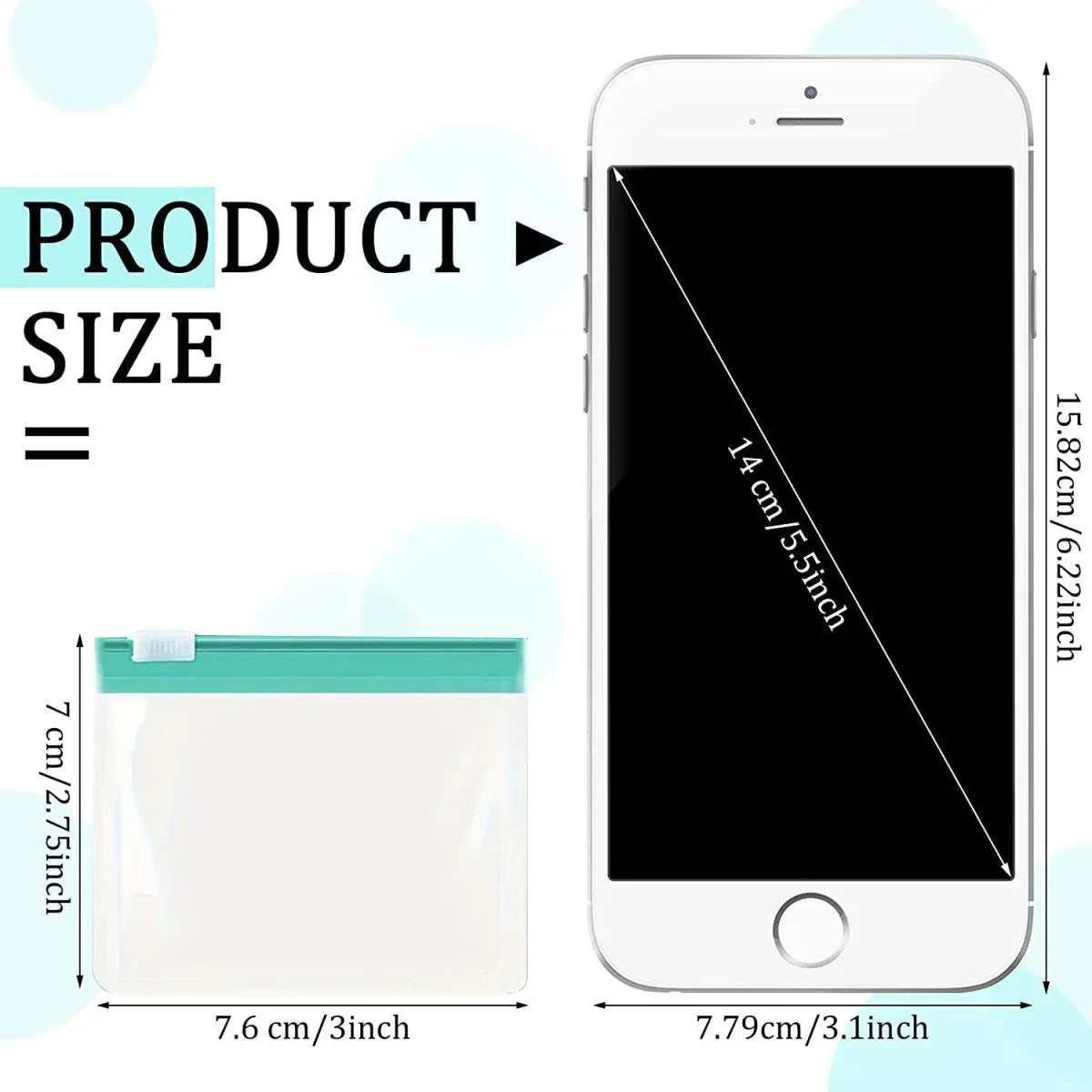 Set of 7 Waterproof EVA Pill Dispenser Storage Bags - Omega Lifestyles