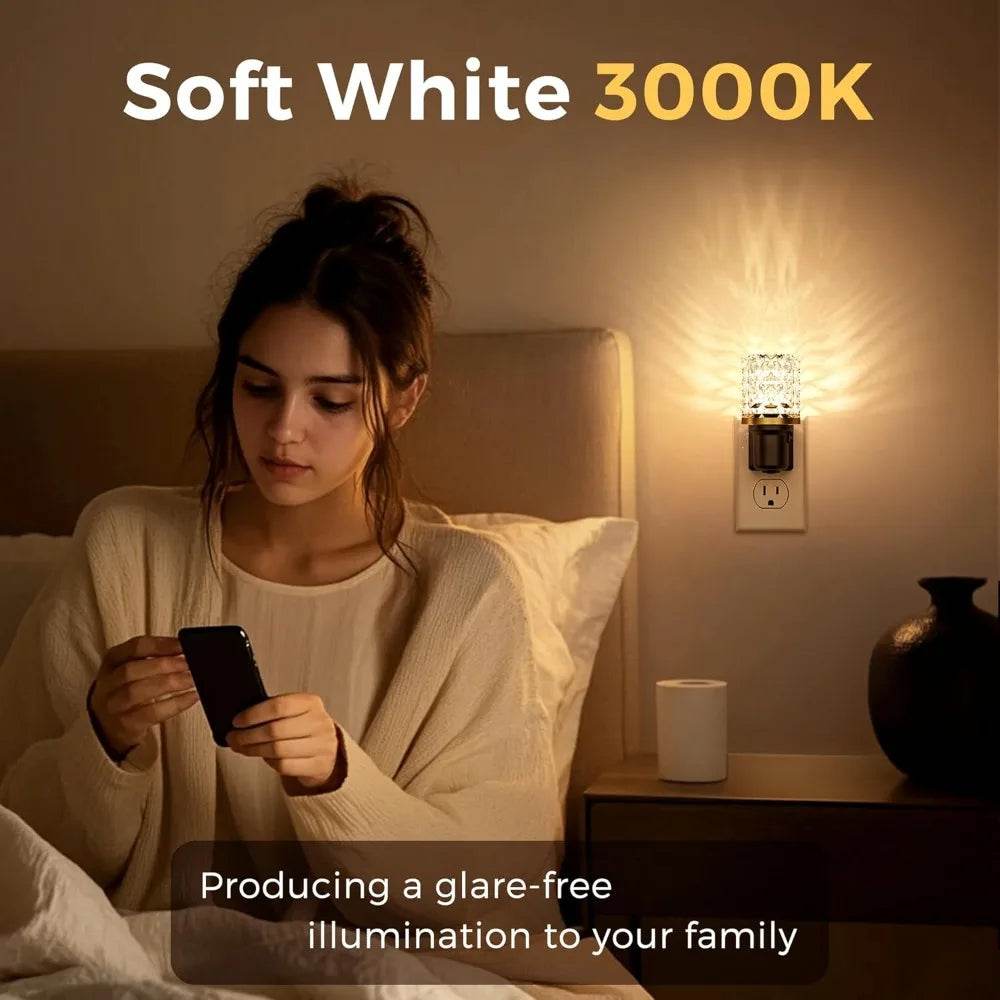 Adjustable Dimmable LED Crystal Decorative Night Light