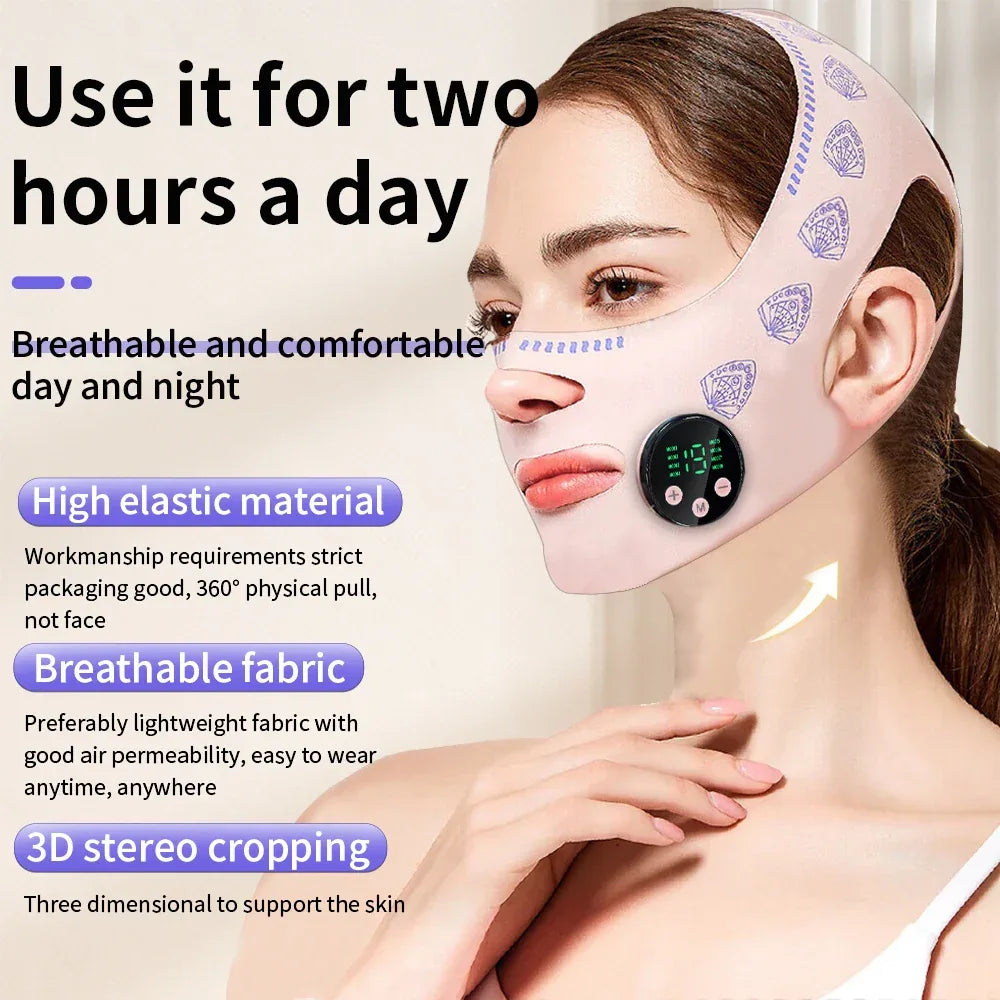 Electric EMS Facial Slimming Face Lift Massage Mask - Omega Lifestyles