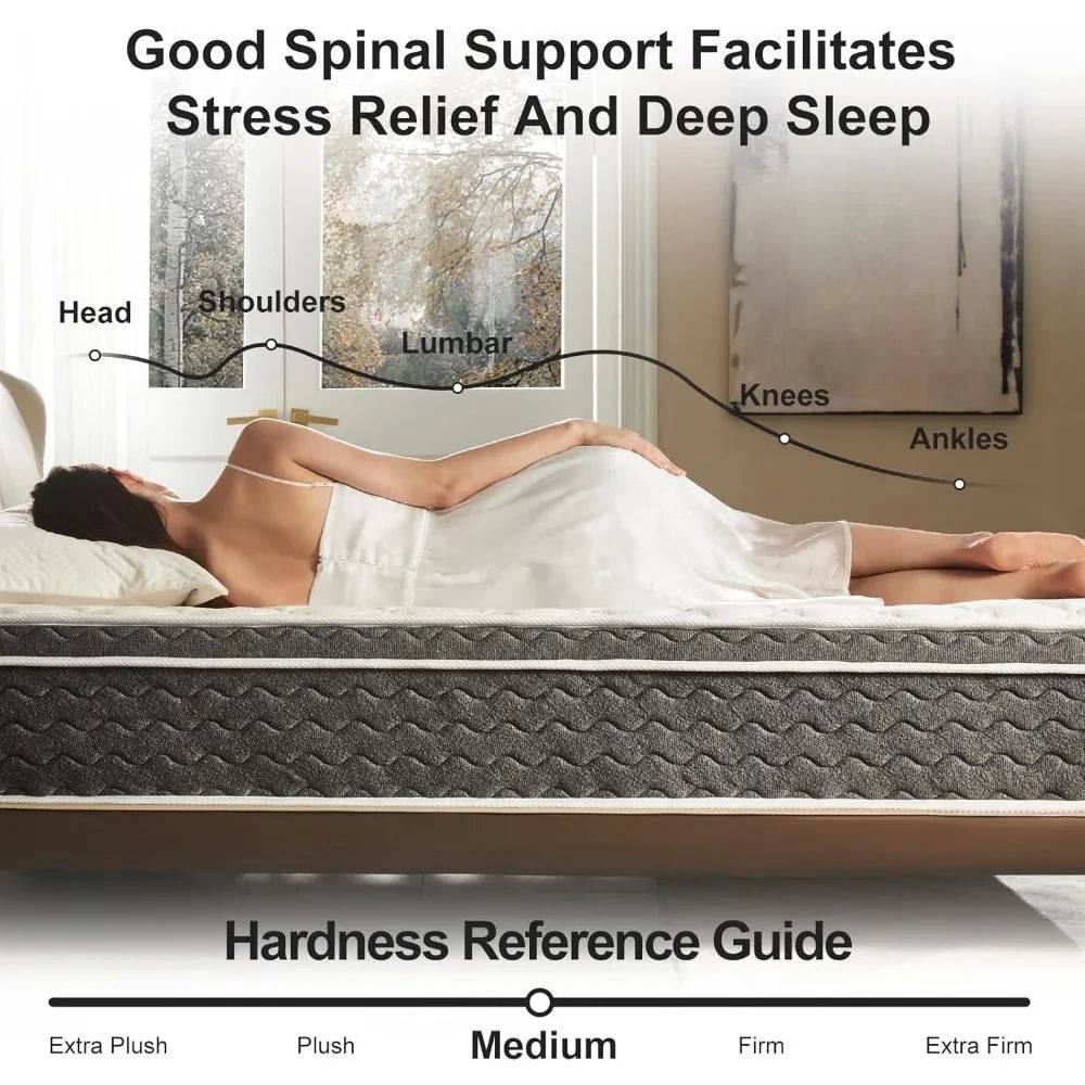 Medium Hybrid Memory Foam Mattress - Sleep Galleria